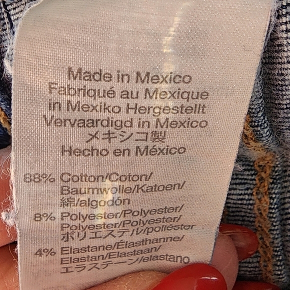 Madewell Curvy High Rise Skinny Dark Medium Wash Denim Womens Preppy Spring - Picture 9 of 13